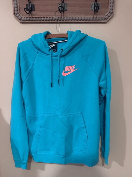 Nike Tops - Nike Teal Hoodie-MED